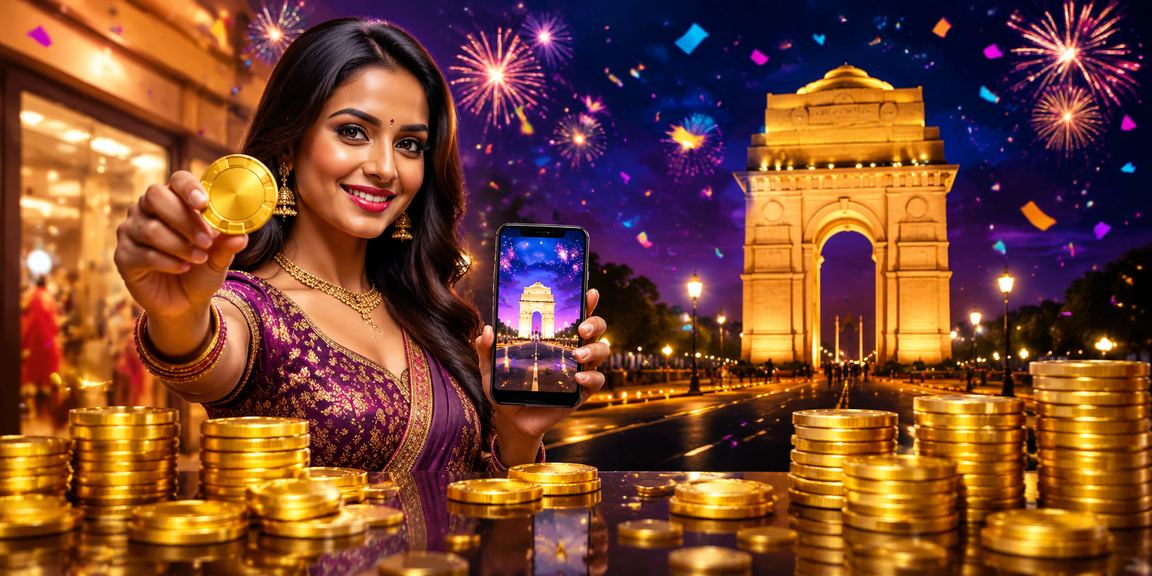 India Gate with festive atmosphere symbolizing secure deposits